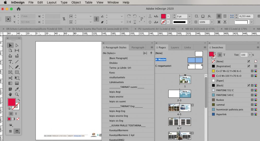 Benefits On Indesign When You Create A Great Master Layout